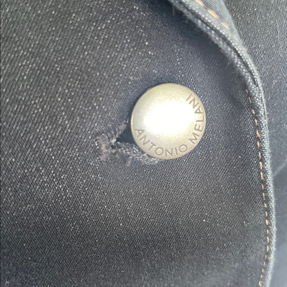 Antonio Melani Deep Navy Three Button‎ Front Blaze Jacket with Contrast Stitch 2 - Picture 3 of 7